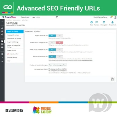 Module Advanced SEO Friendly URLs