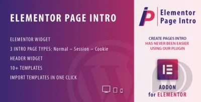 Page Intro for Elementor WordPress Plugin