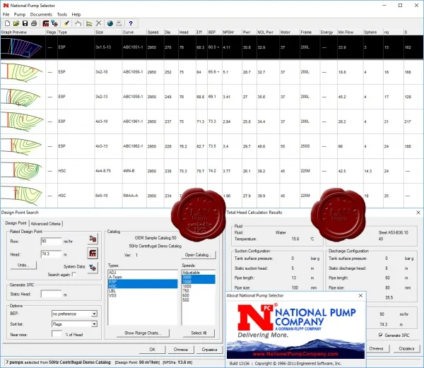 National Pump Selector