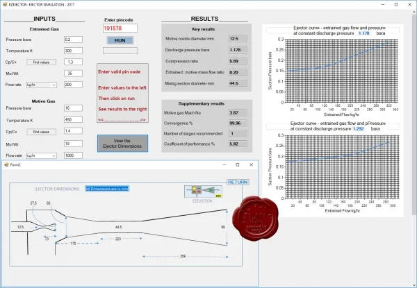 EzeJector Ejector Simulation