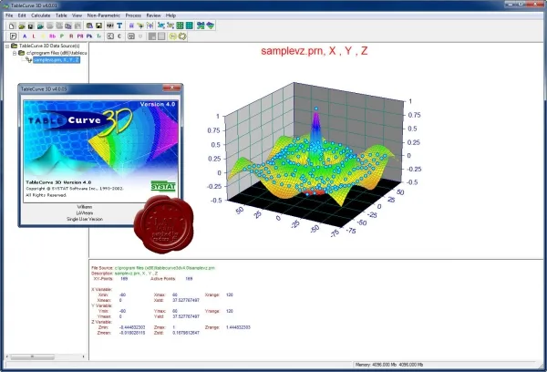 Systat TableCurve 3D