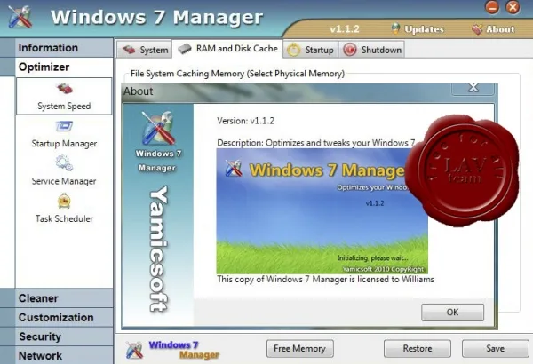 Winline Windows 7 Manager