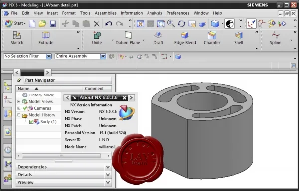 Siemens PLM Software Unigraphics NX6