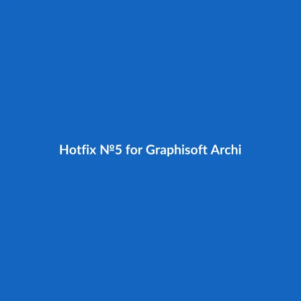 Hotfix №5 for Graphisoft ArchiCAD 12