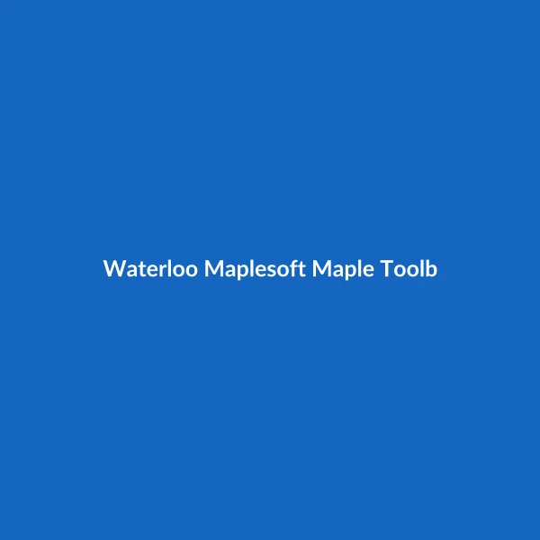 Waterloo Maplesoft Maple Toolbox for Mathworks MATLAB