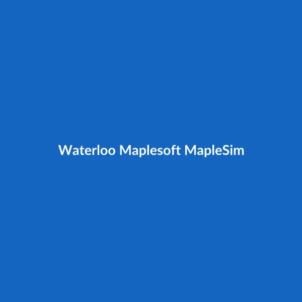 Waterloo Maplesoft MapleSim