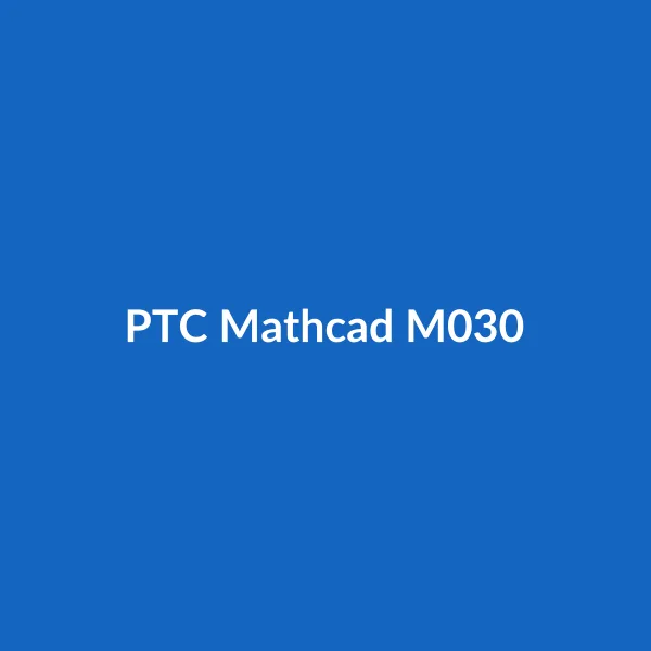 PTC Mathcad M030