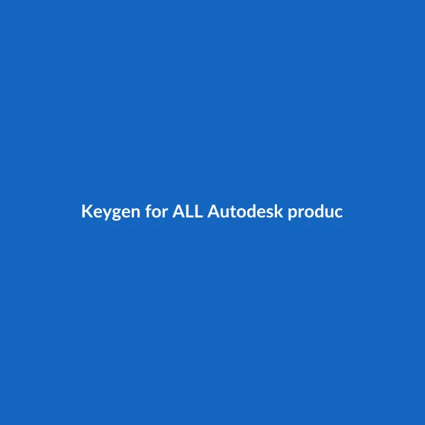 Keygen for ALL Autodesk products