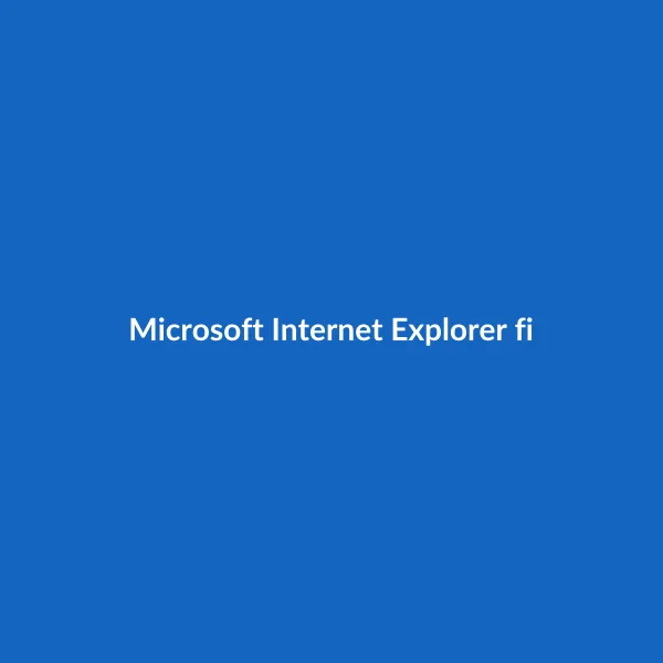 Microsoft Internet Explorer final