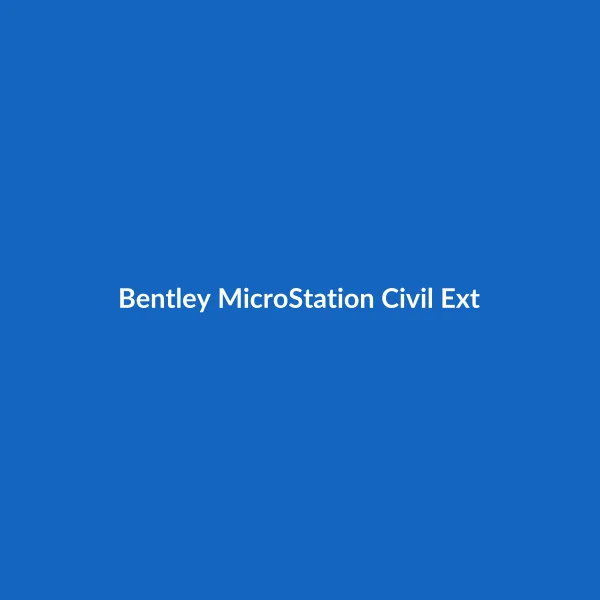 Bentley MicroStation Civil Extension for InRoads Group XM Edition