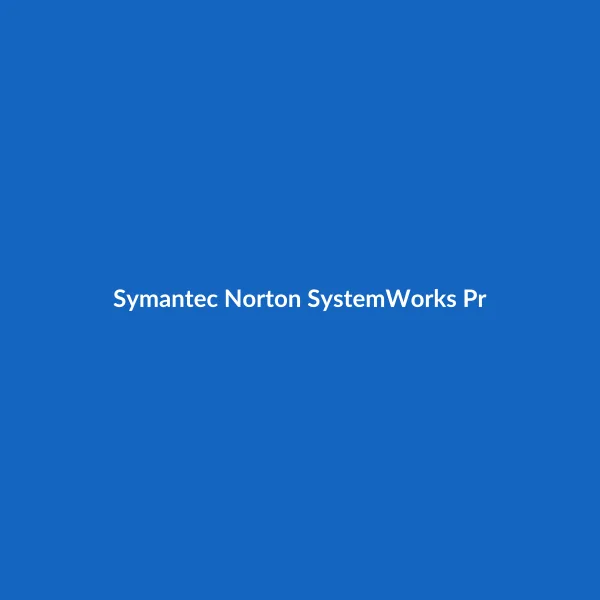Symantec Norton SystemWorks Premier Edition