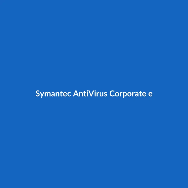 Symantec AntiVirus Corporate eng