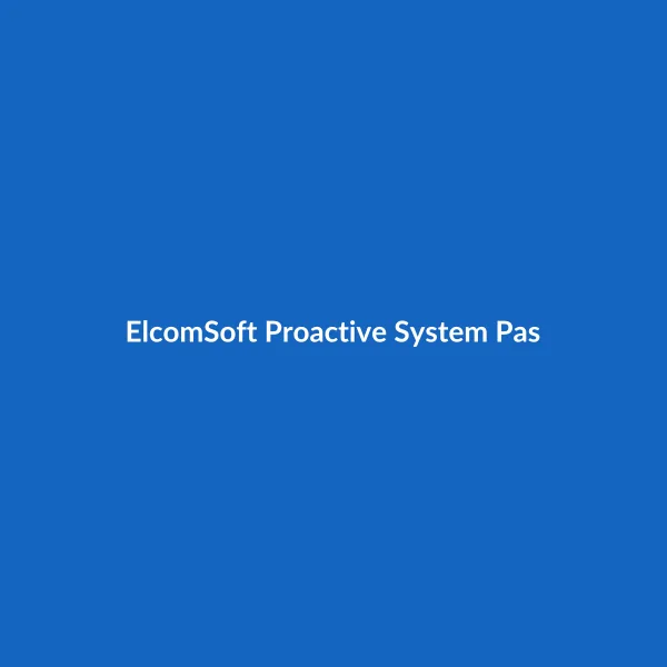 ElcomSoft Proactive System Password Recovery