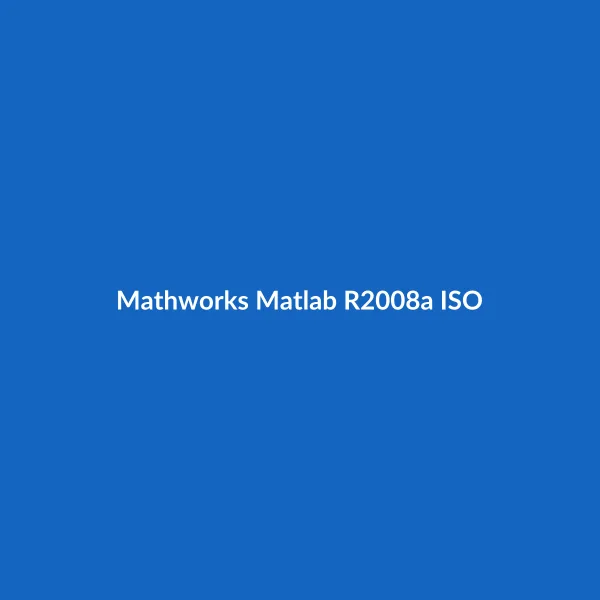 Mathworks Matlab R2008a ISO