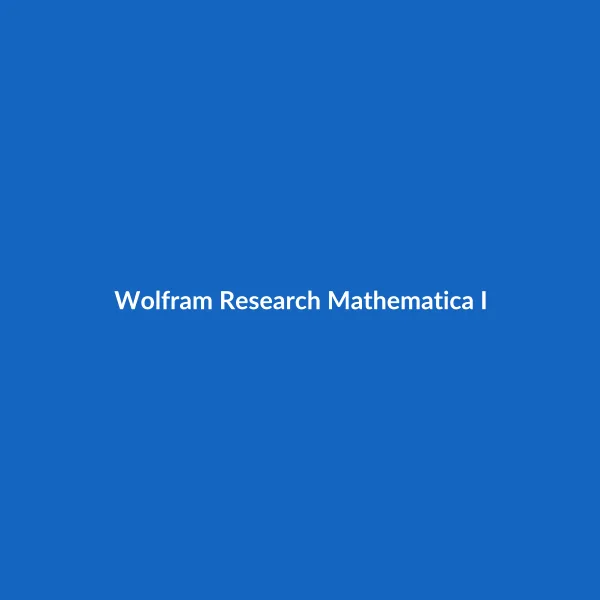 Wolfram Research Mathematica ISO