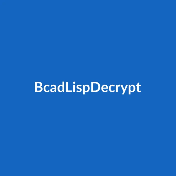 BcadLispDecrypt
