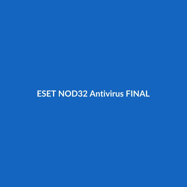 ESET NOD32 Antivirus FINAL