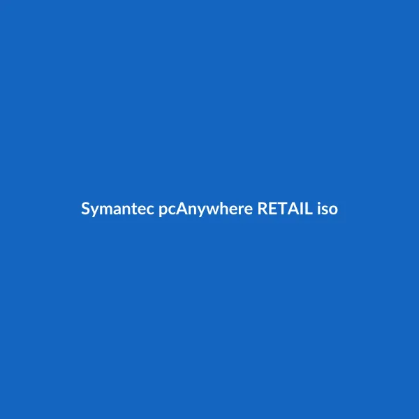 Symantec pcAnywhere RETAIL iso