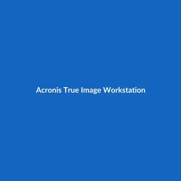 Acronis True Image Workstation