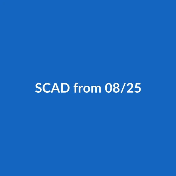 SCAD from 08/25