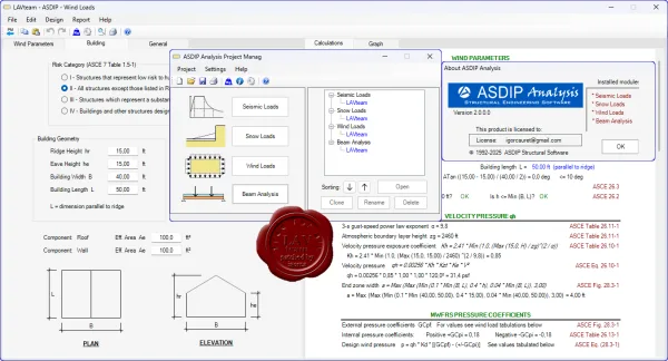 ASDIP Analysis
