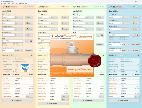 PipeFlow Wizard