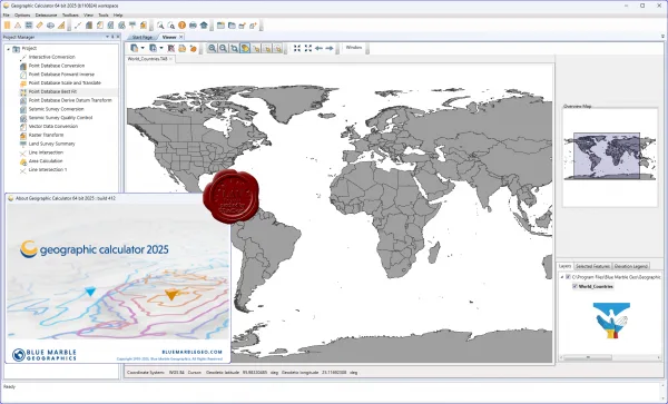 Blue Marble Geographic Calculator