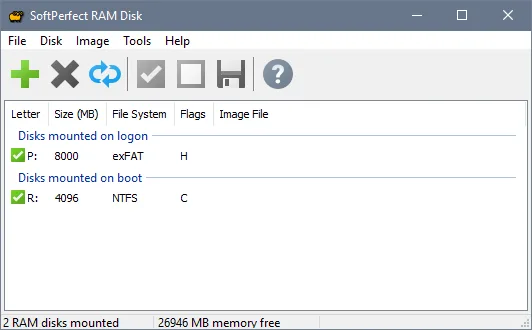SoftPerfect RAM Disk