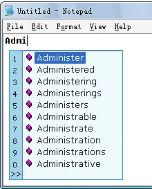Typing Assistant