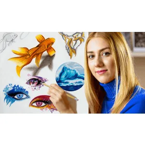 Udemy – Masterclass: Drawing, Design & Creativity with Color Pencil 2021-8