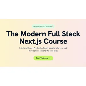 Nextjscourse – The Modern Full Stack Next.js Course 2025-5