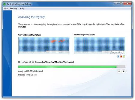 Auslogics Registry Defrag