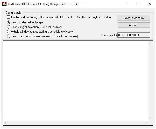TextGRAB SDK