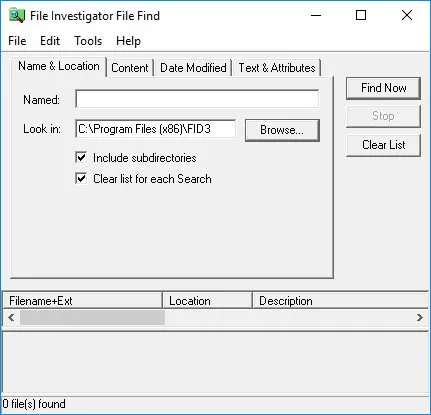 File Investigator Tools