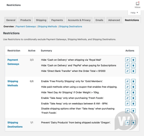 WooCommerce Conditional Shipping and Payments plugin