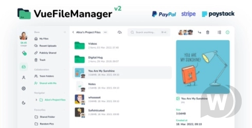 Vue File Manager with Laravel