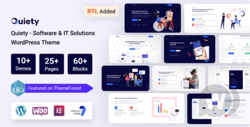 Quiety Software and IT Solutions WordPress Theme
