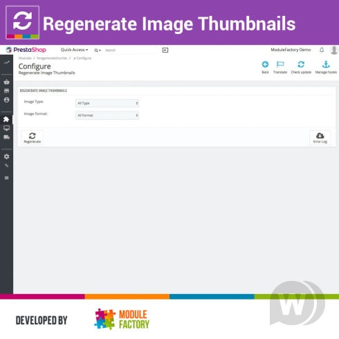 Module Regenerate Image Thumbnails