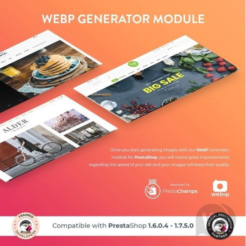Google WebP Image Generator module