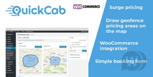 QuickCab : WooCommerce plugin for ordering a taxi