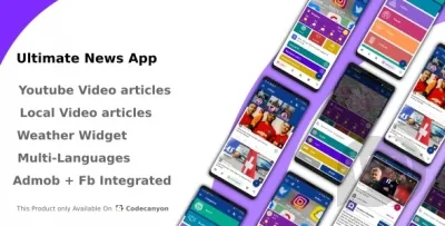 Ultimate News App (Video,Youtube,Weather,Survey