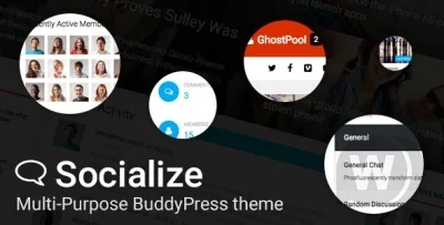 Socialize : Multipurpose BuddyPress Theme