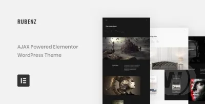 Rubenz creative AJAX WordPress portfolio theme