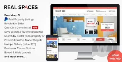 Real Spaces WordPress real estate template