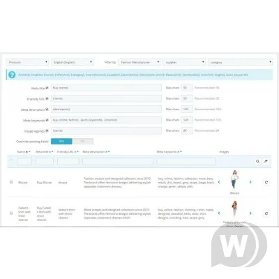 SEO Meta Tags Manager module