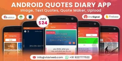 Android Quotes Diary (Image, Text Quotes, Quote Maker, Upload