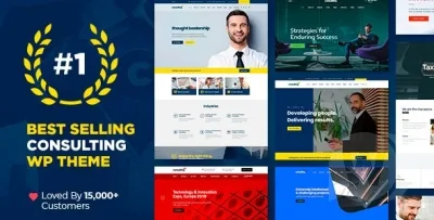 Consulting business/finance WordPress template