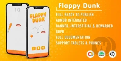 Flappy Dunk (Admob + GDPR + Unity