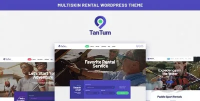 TanTum | Car, Scooter, Boat and Bike Rental Services WordPress Theme