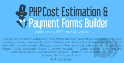 PHP Cost Estimation and Payment Forms Builder
